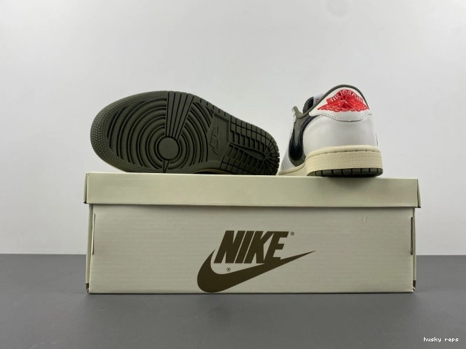 Cheap Husky DM7866-200 LOW 1 TRAVIS X AIR JORDAN MEDIUM OG OLIVE SCOTT 0728
